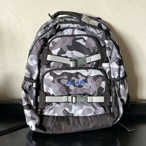 Pottery Barn Kids Mackenzie Gray Classic Camo Reflective Backpack